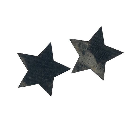 2 Pc. Silver Glitter Sparkle Star Patches - Picture 3 of 3